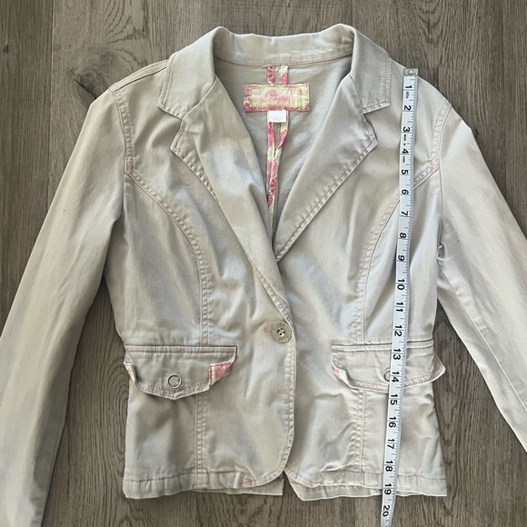 Vintage Y2K Grey & Pink Blazer Jacket Size S - Picture 5 of 8